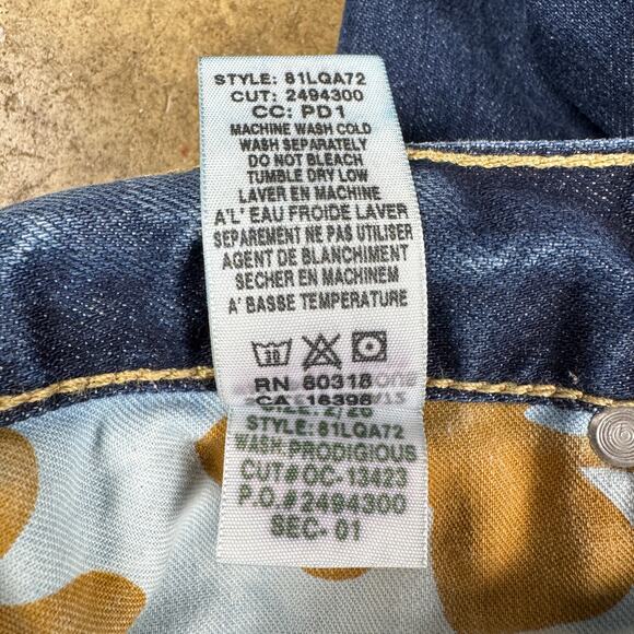 Y2K Lucky Brand Sweet N Low Women’s Jeans Size 2/26 Blue Bootcut Mid Rise‎ Denim - Picture 10 of 14